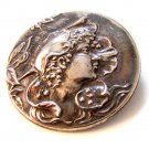 Vintage Sterling Silver Art Nouveau Gibson Girl Brooch