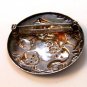 Vintage Sterling Silver Art Nouveau Gibson Girl Brooch