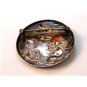 Vintage Sterling Silver Art Nouveau Gibson Girl Brooch