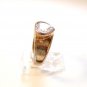 Vintage Sterling Silver & Cz Heart Ring Size 7 1/2
