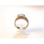 Vintage Sterling Silver & Cz Heart Ring Size 7 1/2