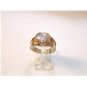 Vintage Sterling Silver & Cz Heart Ring Size 7 1/2