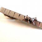 Vintage 1940's - 1960's Silver Tone Surrey Tie Clasp