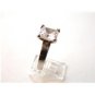 Vintage Sterling Silver & Huge Sparkley Cz Engagement Ring 8 1/2