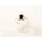 Sterling Silver & Black Onyx Ring Size 9