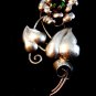 Vintage Sterling Silver Flower Brooch Signed AT 01012013bfe