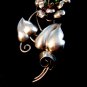 Vintage Sterling Silver Flower Brooch Signed AT 01012013bfe