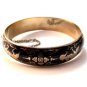 Vintage Siam Sterling Silver Black Niello Dancer Bangle Bracelet
