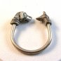 Sterling Silver Hound & Fox Key Chain
