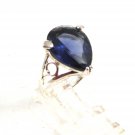 Sterling Silver & Purple Ring Size 8