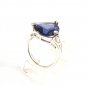 Sterling Silver & Purple Ring Size 8