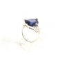 Sterling Silver & Purple Ring Size 8