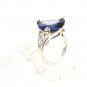 Sterling Silver & Purple Ring Size 8