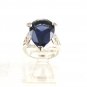 Sterling Silver & Purple Ring Size 8