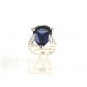 Sterling Silver & Purple Ring Size 8