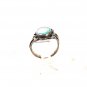 Vintage Native American Coin Silver & Turquoise Ring Size 6 Unbranded 7415