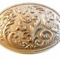 Vintage Silver Tone Western Cowboy Belt Buckle Made in U.S.A.