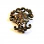 Vintage Sterling Silver Fleur de Lis Brooch & Watch Holder