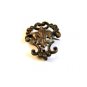 Vintage Sterling Silver Fleur de Lis Brooch & Watch Holder