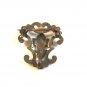 Vintage Sterling Silver Fleur de Lis Brooch & Watch Holder