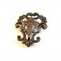 Vintage Sterling Silver Fleur de Lis Brooch & Watch Holder