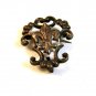 Vintage Sterling Silver Fleur de Lis Brooch & Watch Holder