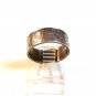 Vintage Signed Sterling Silver Oriental Writing Symbols Ring Size 8