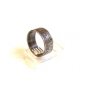Vintage Signed Sterling Silver Oriental Writing Symbols Ring Size 8