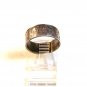 Vintage Signed Sterling Silver Oriental Writing Symbols Ring Size 8