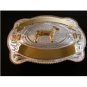 2007 Silver & Gold 2 Tone Livestock Show Goat Belt Buckle by Justin