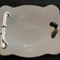 2007 Silver & Gold 2 Tone Livestock Show Goat Belt Buckle by Justin