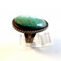 Vintage Native American Silver & Turquoise Ring Size 9 1/4