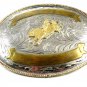 Huge 6 1/4" X 4 3/4" Bull Riding Cowboy Western Belt Buckle 11112013