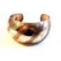 Vintage Mexican Taxco Sterling Silver 2 Tone Cuff Bracelet