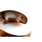 Vintage Mexican Taxco Sterling Silver 2 Tone Cuff Bracelet