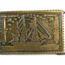 3 Cent Postage 1786 U.S. Frigate Constitution 1947 Belt Buckle 62714