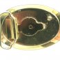 Vintage 1960's -70's 2 Tone & Black Enameled CASE Belt Buckle Unmarked 121614