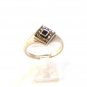 Vintage Sterling Silver Black Onyx Marcasites Ring Sz 8