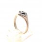 Vintage Sterling Silver Black Onyx Marcasites Ring Sz 8