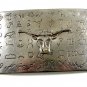 1881 Cattle Brands Belt Buckle 5" X 3" 7214