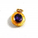 1960's Vineland High School New Jersey Amythest Charm 61814