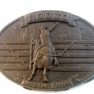 Vintage Bronze Rodeo America's # 1 Sport Belt Buckle