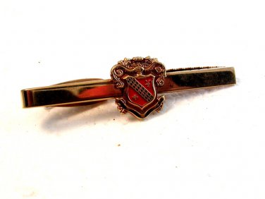 Vintage Gold Tone Shield Tie Clasp by Hickok U.S.A.