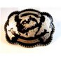 Mexican Alpaca Silver Rodeo Bull Rider Belt Buckle 4 1/4' X 3 1/8"