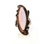 Vintage Native American Sterling Mother Pearl Ring Sz 9 1/2