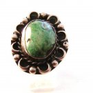 Vintage Native American Sterling Turquoise Ring 8 1/2