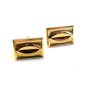 Vintage Gold Tone Cufflinks By Hickok U.S.A.