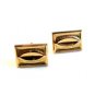 Vintage Gold Tone Cufflinks By Hickok U.S.A.