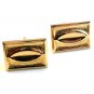 Vintage Gold Tone Cufflinks By Hickok U.S.A.