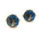 Vintage Siam Sterling Silver Blue Niello Dancer Cufflinks 08092013jj